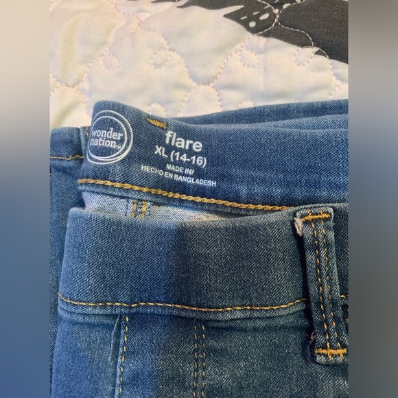 Girl’s pull on flare jeans size XL 14-16 - Picture 4 of 4